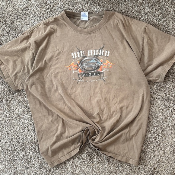 Gildan Other - Vintage Gildan Men’s XL Heavy Cotton 2000s Graphic Tan T Shirt